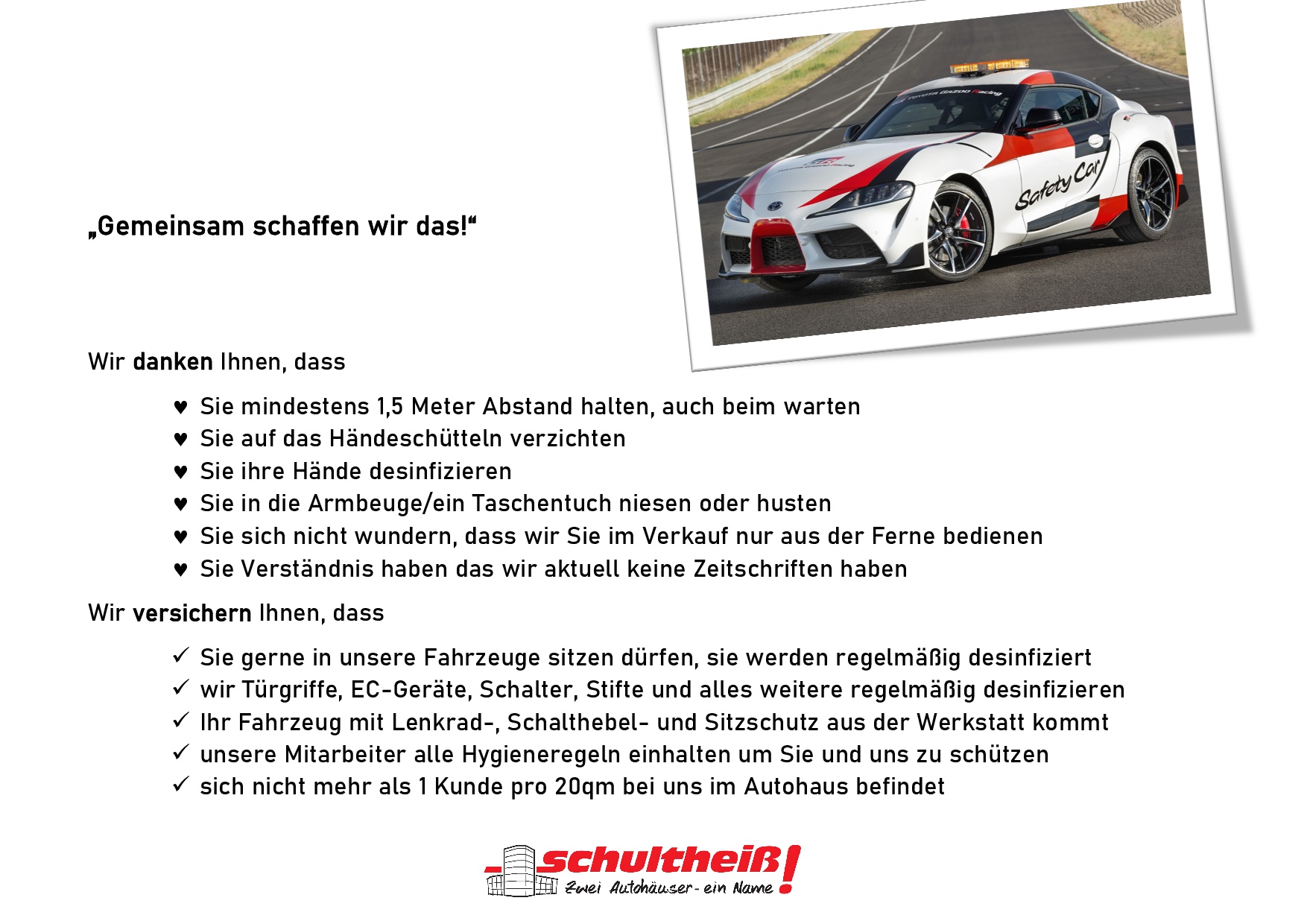 Gemeinsam schaffen wir das